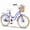 Purple, variant on Dolonm 20" Kids Bike for Ages 7-10, Lightweight High-Carbon Steel Frame Cruiser Bike, Girls Bicycle with Wicker Basket & Rear Seat, No Training Wheels, Pink