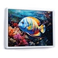 thumbnail image 2 of Designart "Turquoise Waters of the Caribbean II" Nautical & Beach Floater Framed Wall Art Living Room, 2 of 7