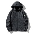 thumbnail image 1 of KIHOUT Men's Lightweight Softshell Jacket Hooded Water Resistant Winter Hiking Windbreaker Jackets, 1 of 4