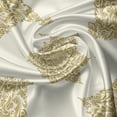thumbnail image 5 of Ambesonne Victorian Valance Pack of 2, Damask Inspired Motifs, 54"X12", Eggshell Dark Khaki, 5 of 5