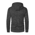 thumbnail image 3 of Mens Hoodies Sweatshirts Jackets Long Sleeve Zip Up Hoodies for Men Dark Gray XL, 3 of 4