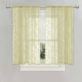 thumbnail image 4 of Lace Sheer Curtains for Bedroom Light Filtering & Privacy, Voile Window Curtains Rod Pocket with Floral Embroidery, Vintage Drapes for Farmhouse Living Room Kitchen Doorway Decor, 4 of 4