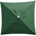 thumbnail image 1 of ZOUSSIQI Parasol Canopy, Square Patio Umbrella Tent Without Frame, 4 Bone Polyester Replacement Cover, Outdoor Table Market Patio Umbrella Replacement Top Cover for Backyard Garden Lawn CA919-9215, 1 of 9