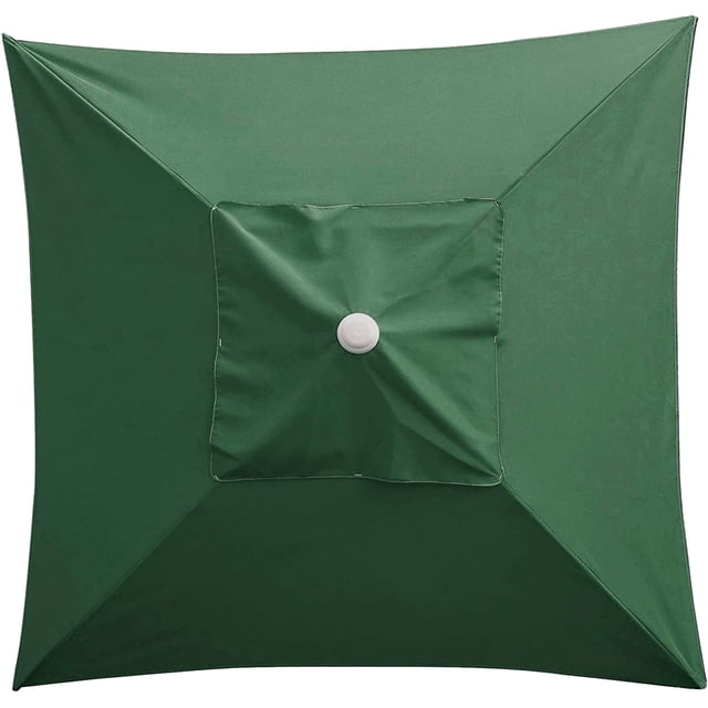 ZOUSSIQI Parasol Canopy, Square Patio Umbrella Tent Without Frame, 4 Bone Polyester Replacement Cover, Outdoor Table Market Patio Umbrella Replacement Top Cover for Backyard Garden Lawn CA919-9215