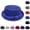 #01 Blue, variant on Summer Breathable Mesh Pork Pie Hat, Lightweight Straw Fedora Bowler Sun Hat for Men Women, Packable Crushable Beach Travel Hat,Navy