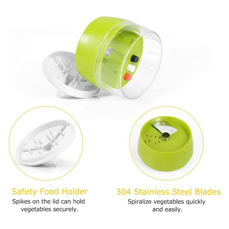 Multi-Function Handheld Spiralizer Vegetable Slicer Adjustable Grater  Cutter - axGear 