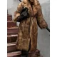 thumbnail image 3 of Abrigo largo de piel sintética con solapa de felpa para mujer, chaquetas gruesas holgadas informales a la moda, prendas de vestir exteriores elegantes de lujo para invierno 2024, 3 of 5
