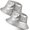 Silver, variant on 2 Pcs Metallic Bucket Hat Unisex Trendy Fisherman Hat Reversible Foldable Packable Cap Double Side Hat