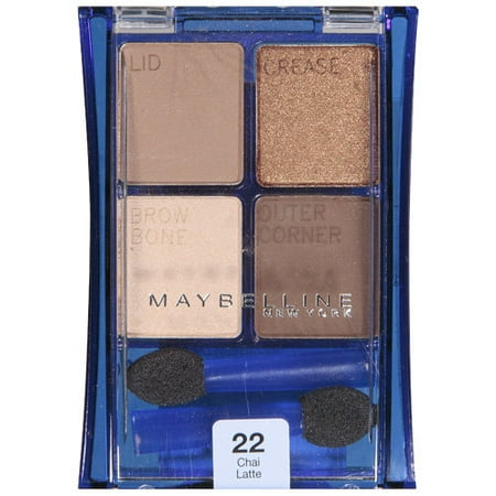 Maybelline Expertwear Quads Eye Shadow, Chai Latte 22 - 2 Ea