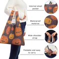 thumbnail image 5 of 5 Pack Foldable Shopping Bag,Halloween Jack Lanterns Variety Pattern Reusable Grocery Bags with Pockets,Large Reusable Tote Bags with Handles Waterproof & Lightweight, 5 of 6