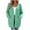 Mint Green, variant on Vivianyo HD Women's Solid Long Sleeve Open Front Cardigan with Pockets, Fall Loose Mid Length Sweater Coat for Women, Womens Outerwear for Daily Errands and Casual Meetups, Size S-2XL