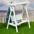 thumbnail image 6 of 1:12 Miniature Wooden Porch Swing Miniature Dollhouse Decoration Accessories for, 6 of 8