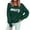 Green, variant on Womens Christmas Sweater New Crew Neck Long Sleeved Pullover for Relaxed Fit Cozy Fall Sweaters Green S
