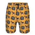 thumbnail image 3 of Honeii German Shepherd Woof Print Men's Casual Shorts with Drawstring,Swim Trunks Quick Dry Beach Shorts-Medium, 3 of 6