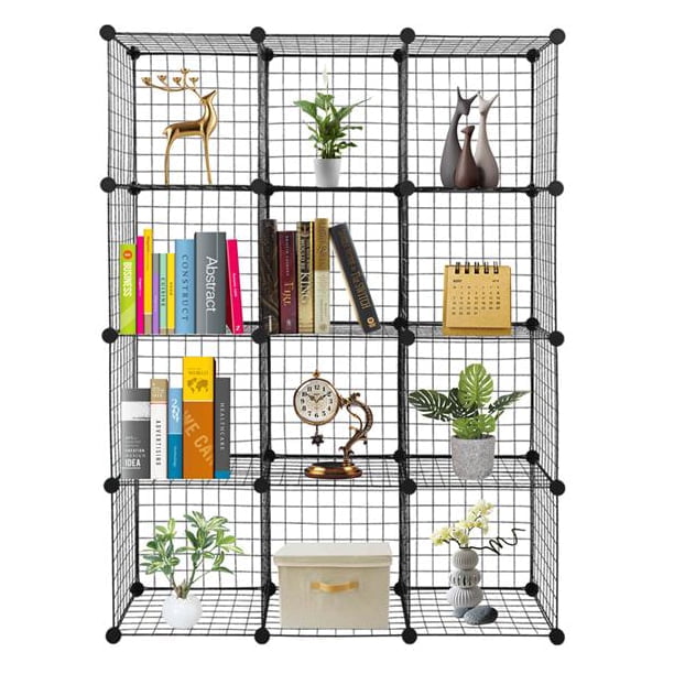 12-Cube Organizer Cube Storage Storage Shelves Wire Cube Storage ...