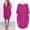 Hot Pink, variant on Women's Pocket Loose Dress Ladies Round Neck Casual Knee-Length Dress Maternity Surplice Dress Women Dresses Knee Length Women's Summer Dresses Casual Beach Petite Womens Dresses Sleeveless Maxi Dress
