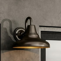 Luxury Industrial Wall Sconce, 10.5H x 12W, with Vintage Style, Olde Bronze, UHP1361 by Urban Ambiance