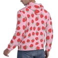 thumbnail image 6 of Haiem Hand Drawn Strawberry Patterned Men's Hoodie with Kangaroo Pocket - Ideal Pullover Sweatshirt for Daily Wear, Travel, and Home-3X-Large, 6 of 7