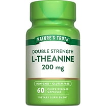 L-Theanine 200mg | 60 Capsules | Non-GMO & Gluten Free Supplement | by Nature's Truth