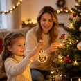 thumbnail image 6 of CaiYueKe Christmas Printed Ball Ornament with Light, Winter Wildlife Animal Design Round Bauble Hanging Decoration for Christmas Tree, Festive Holiday Decor for Mantel Window Party, 6 of 9