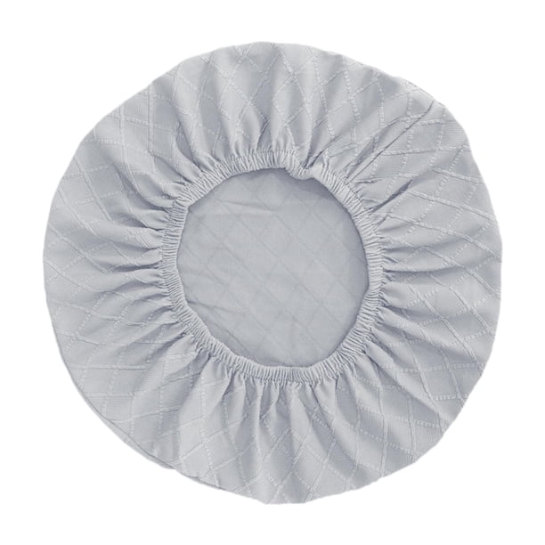 Funda elástica para ventilador, semienvuelta, para ventiladores de pedestal resistentes de 16 a 18 pulgadas, universal. Gris