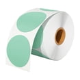 thumbnail image 2 of Rollo de etiquetas adhesivas perfke 1000 piezas pegatinas redondas para diseño comercial de bricolaje verde, 2 of 9