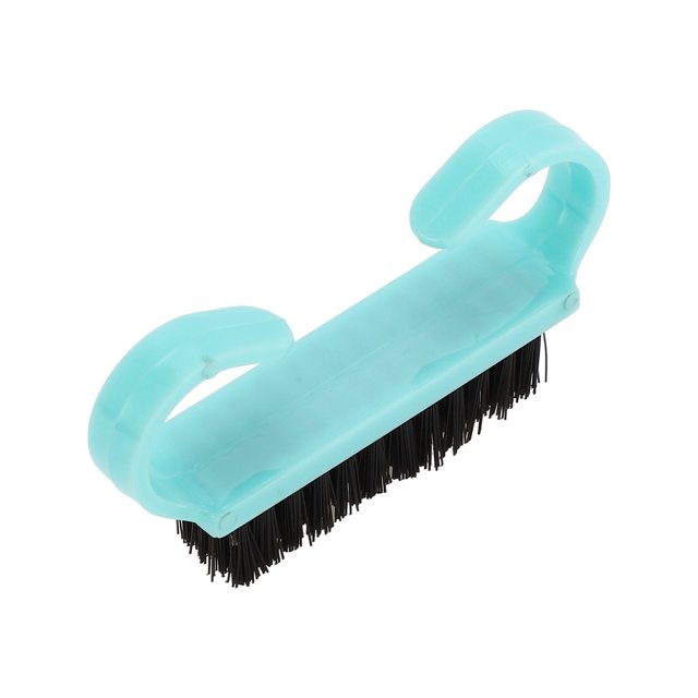 Ofertas Únicas 1 Pc Cepillo de Uñas de Cuerno Pequeño y Duradero para Limpiar las Uñas de los Dedos 2.44"x1.38" Azul