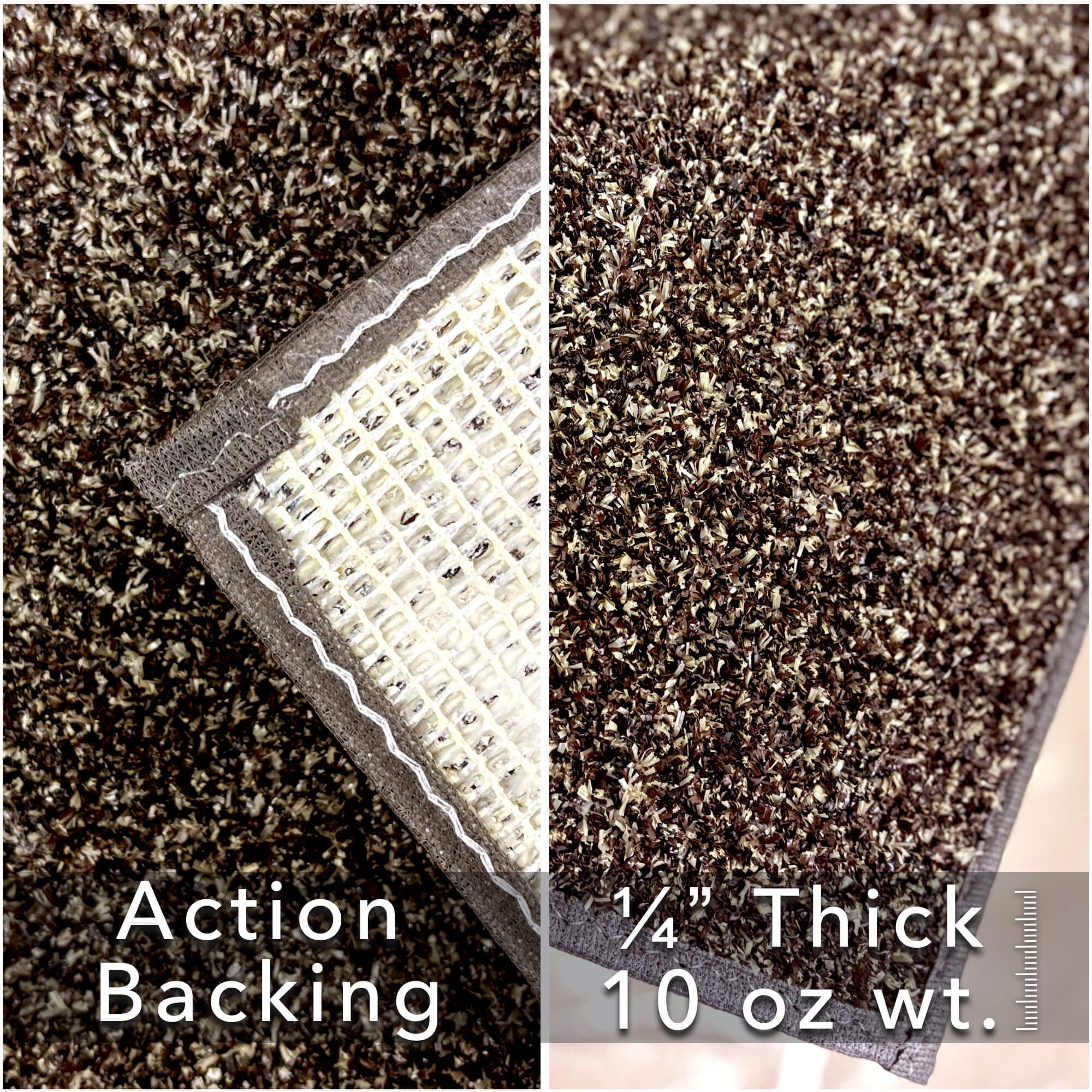 Koeckritz Rugs Premium 7'x10' Brown Sugar Indoor/Outdoor Turf Rug Ideal for Patios, Decks