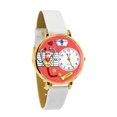 thumbnail image 1 of Montre Infirmière Rouge en Or Grande Montre-Bracelet Infirmière à Vendre, 1 of 1