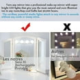 thumbnail image 4 of Lámpara de tocador regulable, luces LED de diseño portátil para tocador con instalación con ventosa, que realzan su baño y sala de estar, 4 of 5