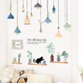thumbnail image 2 of 119*105 cm candelabro pegatinas de pared para sala de estar dormitorio cocina plantas en macetas calcomanías de pared vinilo extraíble murales póster - -, 2 of 3