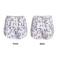 thumbnail image 5 of Xecao's Lavender Flowers for a double-layer running short for women, perfect for gym, tennis, and more, featuring a convenient pocket., 5 of 9