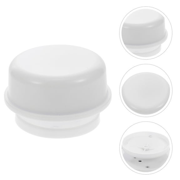 BESTOYARD 2Pcs White Round Music Box Movement Base for DIY Clay Designs and Clockwork Design