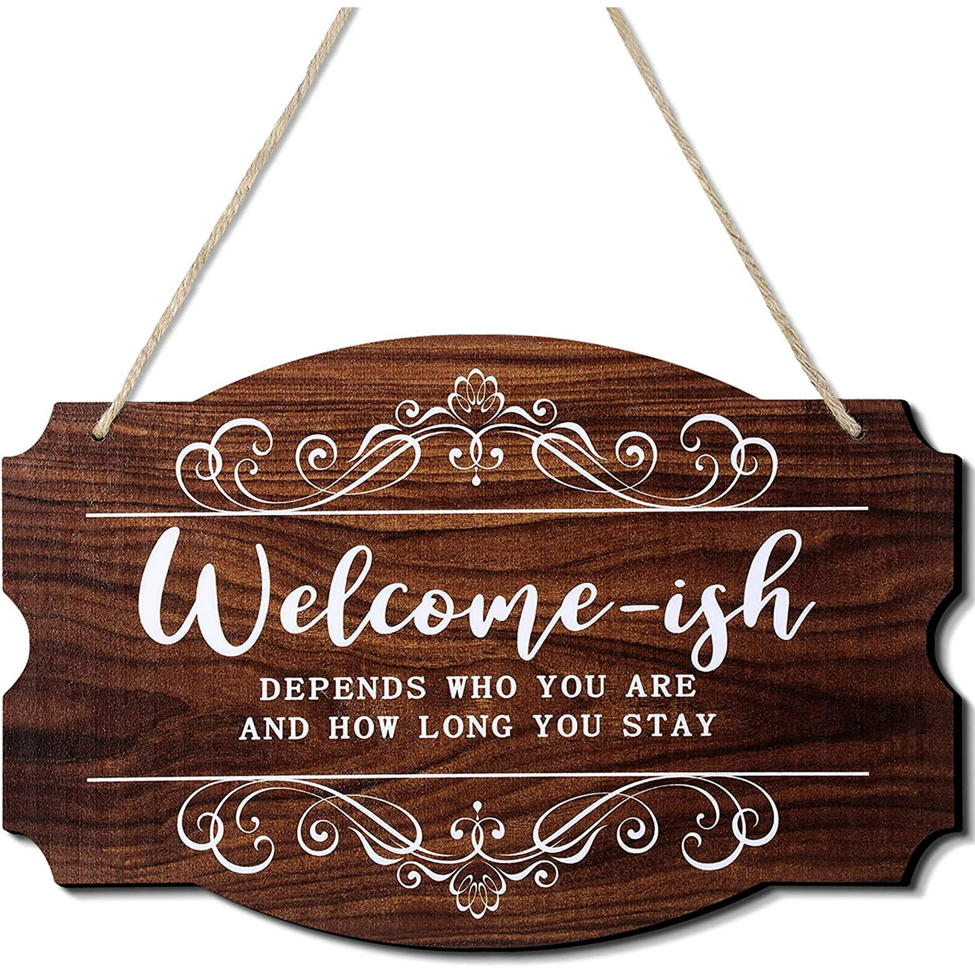 Welcome Sign for Front Door Welcome Wall Hanging Decoration Funny Welcome-ish Wooden Plaque Decor Rustic Wood Welcome Sign Farmhouse Home Decor for Front Door | Walmart Canada Welcome Sign for Front Door Welcome Wall Hanging Decoration Funny Welcome-ish Wooden Plaque Decor Rustic Wood Welcome Sign Farmhouse Home Decor for Front Door | Walmart Canada