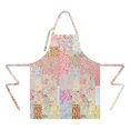 thumbnail image 2 of Pioneer Flower Floral Print Pattern Apron-Garden Aprons for Women with Pockets-Cotton Linen Waterproof Kitchen Cooking Gardening Aprons Adjustable for Kitchen,Cooking,BBQ and Salon 33x27 Inch, 2 of 7
