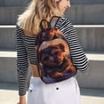 thumbnail image 4 of Vsdgher Puppy Lying On A Cloud Print Canvas Backpack Travel Rucksack Unisex Knapsack 15.7/17.7Inch Laptop Backpack for Work,College -Medium, 4 of 4