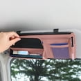 thumbnail image 4 of Car Sunshade Organizer, Multifunctional Car Visor Storage for Glasses Cards Receipts, Leather Sun Visor Accessory with Card Holder, Large Capacity Lightweight Durable, Multi-Color Options, 4 of 6