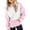 R105/Pink, variant on Vividxx Hoodies For Girls Oversized Long Sleeve Hooded Sweatshirt Kids Casual Color Block Pullovers Tops With Pocket Fashion Clothing 11-12 Years
