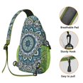 thumbnail image 3 of Geometric Mandala Design Sling Backpack, Artistic Tribal Crossbody Bag with Ethnic Folk Pattern for Women, Vintage Boho Travel Shoulder Daypack, 3 of 6