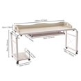 thumbnail image 2 of Computer Desk Height Adjustable Over Bed PCTable MobileStand 2 Tier Stretchable, 2 of 13