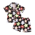 thumbnail image 4 of Kogui Girls Pajama Sets Pajama T-Shirts, Pajama Shorts & Pajama Pants Set for Toddler Girl 5T 6T (Black,5-6 Years), 4 of 4