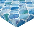 thumbnail image 2 of Ambesonne Moroccan Fitted Sheet, Mosaic Pattern, Twin XL Size, Pale Blue, 2 of 3