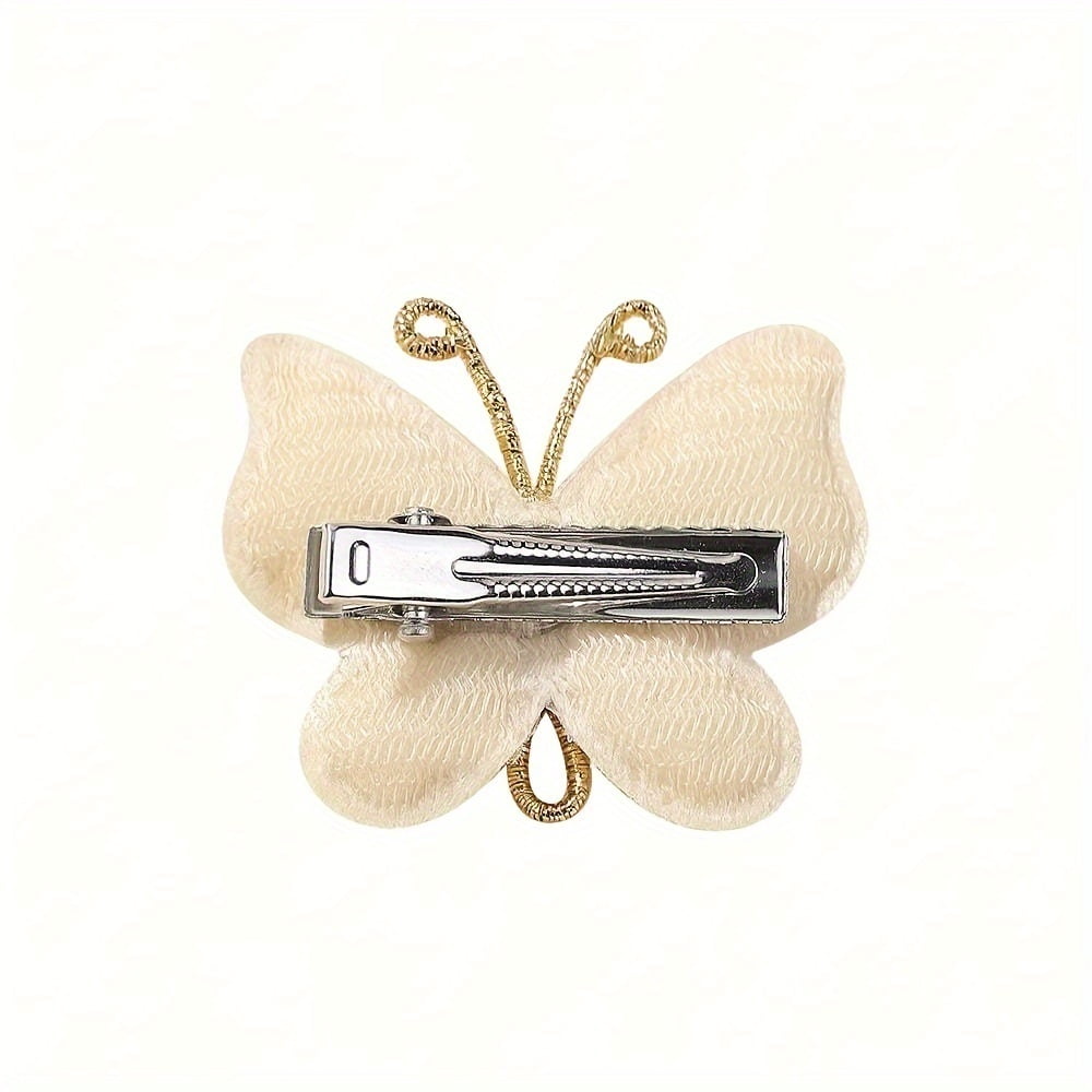 Random pack of 2 bohemian style butterfly hair clips for girls - cute and simple fashion accessories