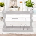 thumbnail image 6 of Troglfold desk shelf Desktop Double-layer Storage Rack White,9.45"X5.71"X7.68", 6 of 10