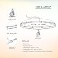 thumbnail image 5 of Chic & Artsy Boat Anklet, 925 Sterling Silver, 10.7 in Cable Chain, 5 of 7