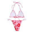 thumbnail image 4 of Traje de baño dividido para mujer a la moda, Bikini Sexy a rayas en la cintura Fridja nalpqowj20668, 4 of 6