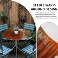 thumbnail image 2 of Red Orange Brown Round Tablecloth for 45-54 Inch Tables, Fitted Table Cover with Elastic Edge, Modern Oil Painting Abstract Art Waterproof Outdoor Table Cloth Protector for Patio Garden Dinner Picnic, 2 of 9