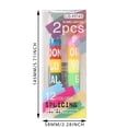 thumbnail image 3 of Veeogra Clearance!Stationery,Classroom Supplies,2pcs Highlighter Sketching Drawing Pens Shading Markers Stackable Diary Mark Pen Color Changing Pen Marking Pen Simple M,Office Supplies,Hot Pink, 3 of 8