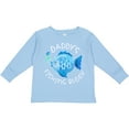 thumbnail image 3 of Inktastic Daddy's Fishing Buddy with Cute Blue Fish Boys or Girls Long Sleeve Toddler T-Shirt, 3 of 5