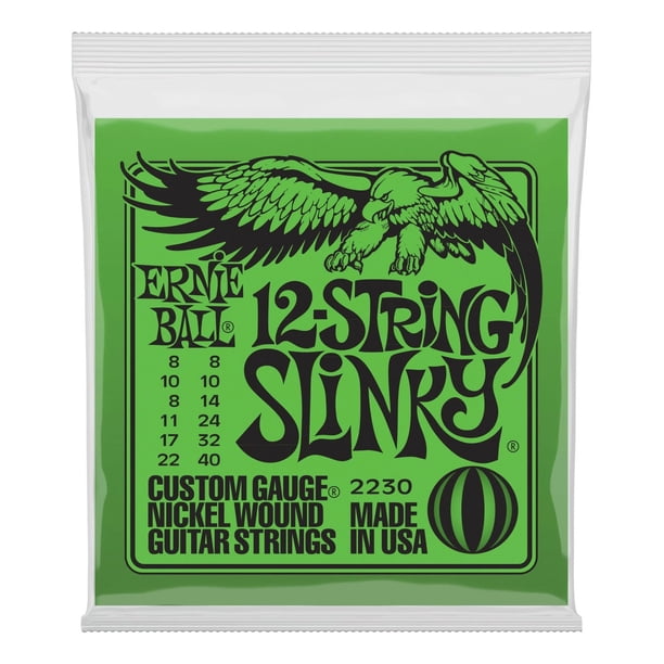 Cuerdas para guitarra eléctrica Ernie Ball 12 cuerdas Slinky